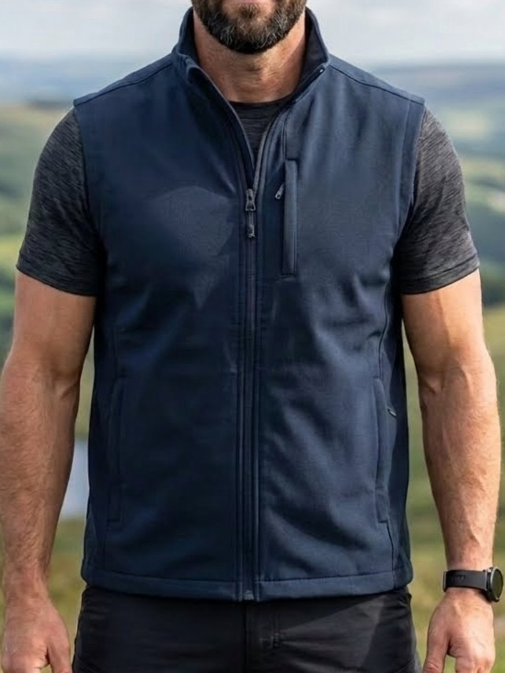 32 degrees Men's Blue Vest-XL